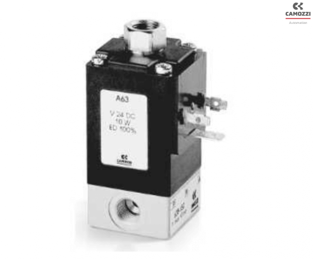 3/2-virzienu NC un NO solenoīda vārsts, G1/8 - Mod. 638 un Mod. 648