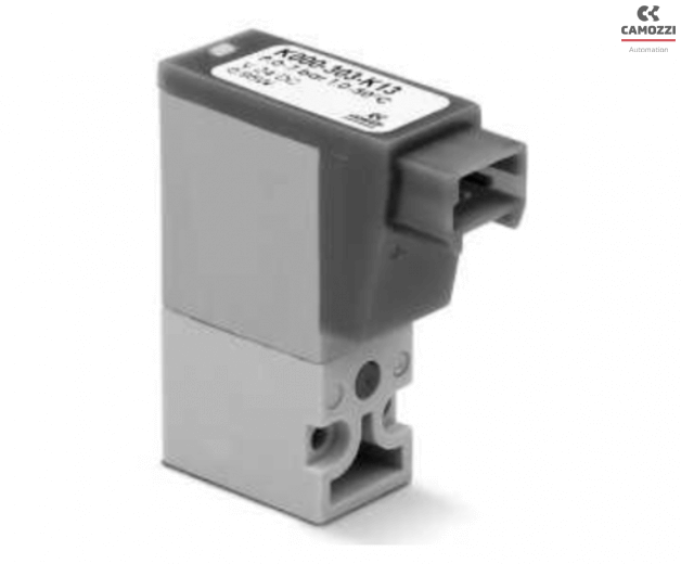 3/2-way NC solenoid valve (90° electrical connection)